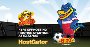 HostGator Soccer Sale Coupons